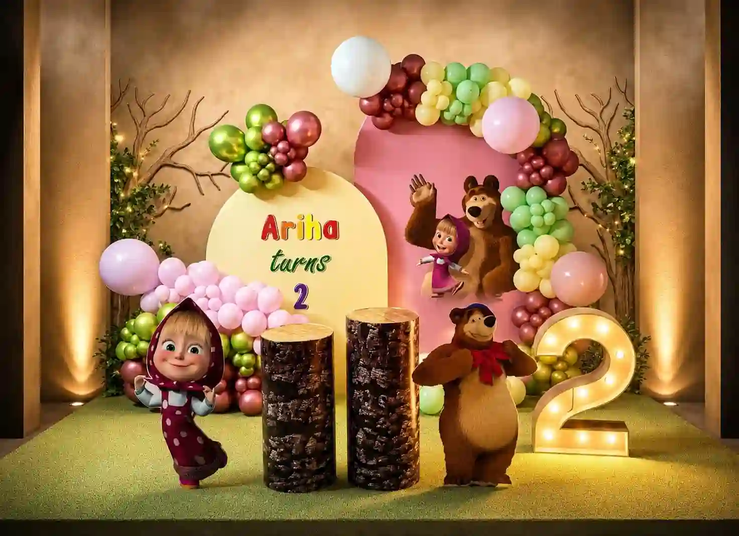 Masha And Bear Birthday Theme